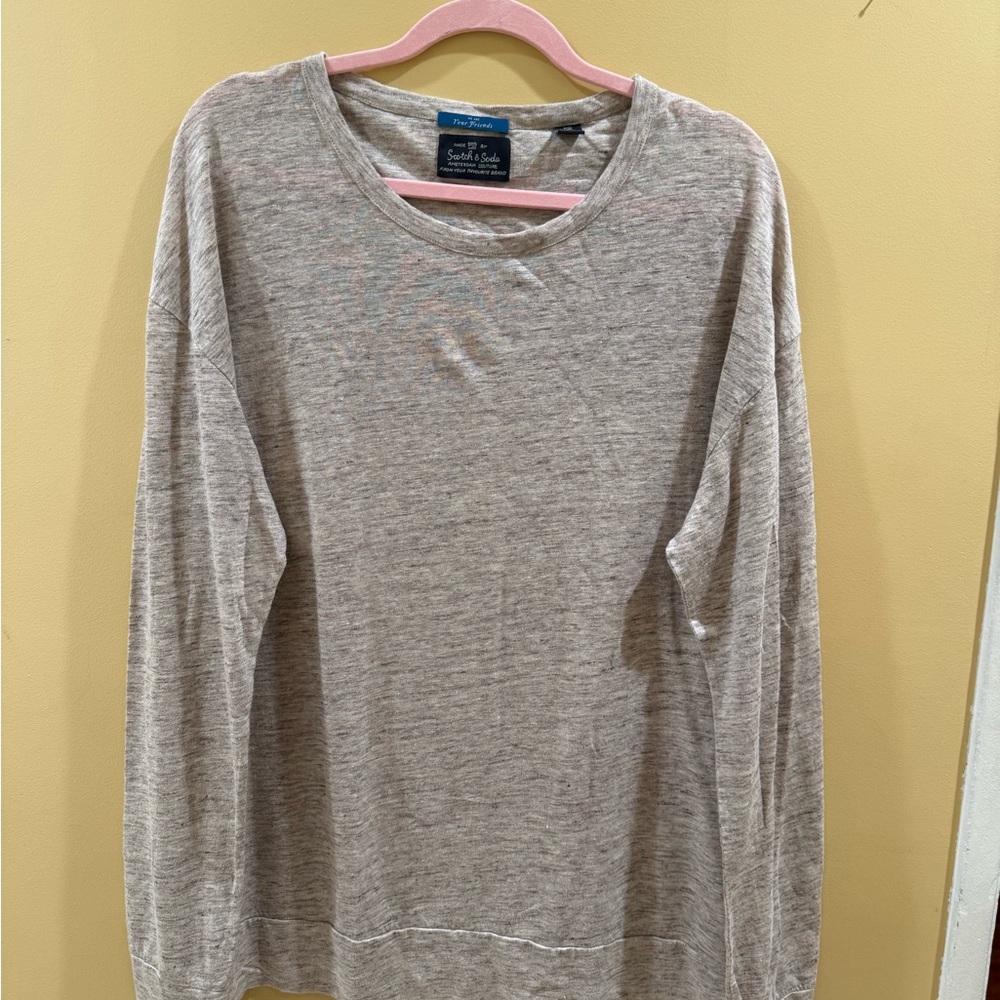 Scotch & Soda Gray Long Sleeve Tee